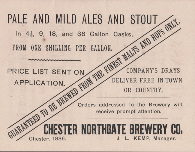 advert for northgate brewery